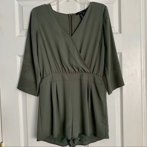 Forever21 Olive Green Short Romper